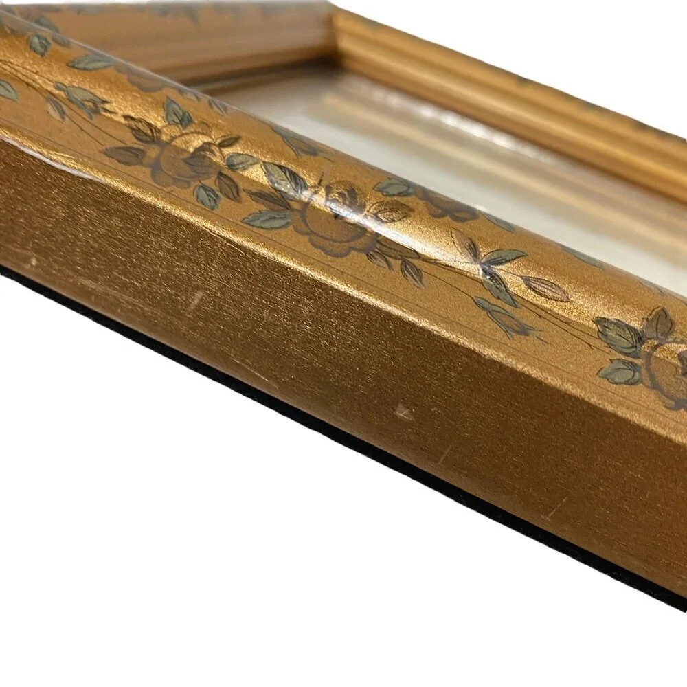 Floral Gilt Wood Photo Frame for 5x7